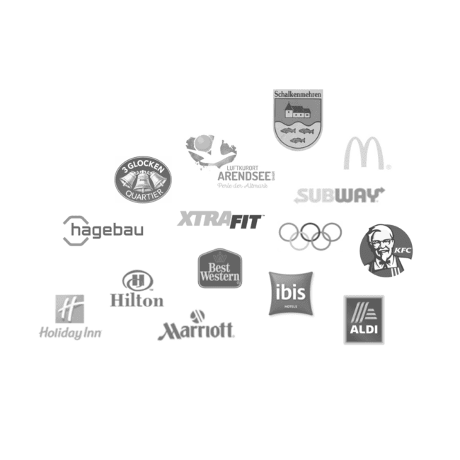 Erfolgsgeschichten - einige Logos der Avantpark-Kunden