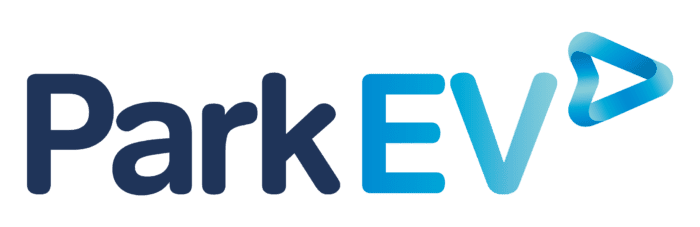 Logo von ParkEV zu E-Ladesäulen